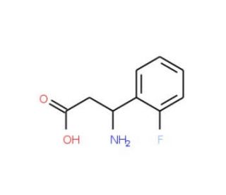 (S)-3-Amino-3-(2-fluorophenyl)propionic acid (CAS 151911-32-9) - chemical structure image