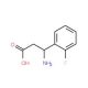 (S)-3-Amino-3-(2-fluorophenyl)propionic acid (CAS 151911-32-9) - chemical structure image