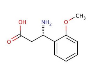 (S)-3-Amino-3-(2-methoxyphenyl)propionic acid (CAS 720662-28-2) - chemical structure image