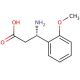 (S)-3-Amino-3-(2-methoxyphenyl)propionic acid (CAS 720662-28-2) - chemical structure image
