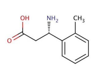 (S)-3-Amino-3-(2-methylphenyl)propionic acid (CAS 736131-48-9) - chemical structure image