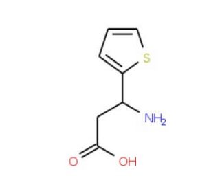 (S)-3-Amino-3-(2-thienyl)propionic acid (CAS 131829-50-0) - chemical structure image