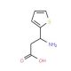 (S)-3-Amino-3-(2-thienyl)propionic acid (CAS 131829-50-0) - chemical structure image