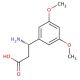 (S)-3-Amino-3-(3,5-dimethoxyphenyl)propionic acid (CAS 792183-19-8) - chemical structure image
