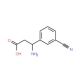 (S)-3-Amino-3-(3-cyanophenyl)propionic acid (CAS 791778-00-2) - chemical structure image