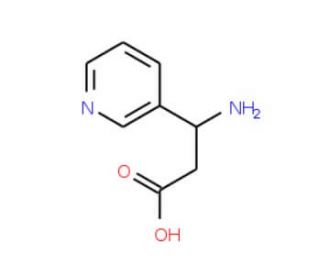 (S)-3-Amino-3-(3-pyridyl)propionic acid (CAS 129043-04-5) - chemical structure image