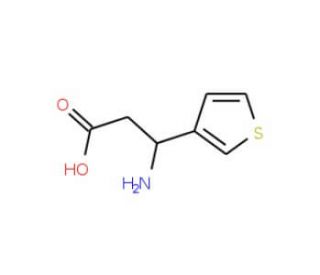 (S)-3-Amino-3-(3-thienyl)propionic acid (CAS 773050-73-0) - chemical structure image