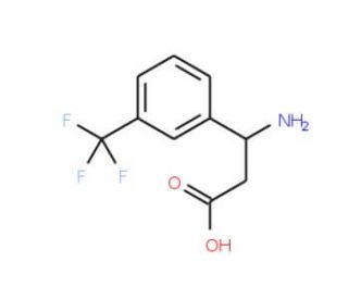 (S)-3-Amino-3-(3-trifluoromethylphenyl)propionic acid (CAS 719995-40-1) - chemical structure image