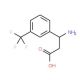 (S)-3-Amino-3-(3-trifluoromethylphenyl)propionic acid (CAS 719995-40-1) - chemical structure image