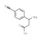 (S)-3-Amino-3-(4-cyanophenyl)propionic acid (CAS 718596-77-1) - chemical structure image