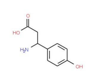 (S)-3-Amino-3-(4-hydroxyphenyl)propionic acid (CAS 54732-46-6) - chemical structure image