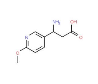 (S)-3-Amino-3-(6-methoxy-3-pyridyl)propionic acid (CAS 877119-70-5) - chemical structure image