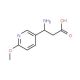 (S)-3-Amino-3-(6-methoxy-3-pyridyl)propionic acid (CAS 877119-70-5) - chemical structure image