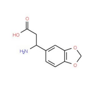 (S)-3-Amino-3-benzo[1,3]dioxol-5-yl-propionic acid (CAS 723284-83-1) - chemical structure image
