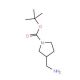 (S)-3-(Aminomethyl)-1-N-Boc-pyrrolidine (CAS 199175-10-5) - chemical structure image