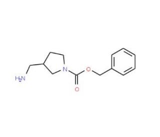 (S)-3-Aminomethyl-1-N-Cbz-pyrrolidine (CAS 315717-77-2) - chemical structure image