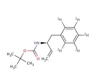 (S)-3-Boc-amino-4-phenyl-d5-1-butene - chemical structure image