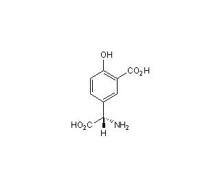 (S)-3-Carboxy-4-hydroxyphenylglycine (CAS 55136-48-6) - chemical structure image