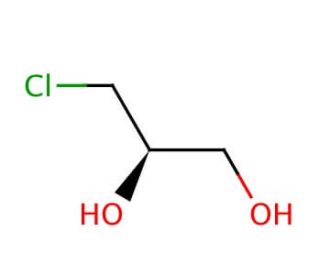 (S)-(&plus;)-3-Chloro-1,2-propanediol (CAS 60827-45-4) - chemical structure image