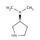(S)-(−)-3-(Dimethylamino)pyrrolidine (CAS 132883-44-4) - chemical structure image