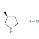 (S)-(+)-3-Fluoropyrrolidine hydrochloride (CAS 136725-53-6) - chemical structure image