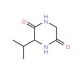 (S)-3-Isopropyl-2,5-piperazinedione (CAS 16944-60-8) - chemical structure image