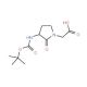 (S)-(3-N-Boc-Amino-2-oxo-pyrrolidin-1-yl)-acetic acid (CAS 79839-26-2) - chemical structure image