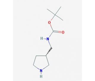 (S)-3-N-Boc-aminomethyl pyrrolidine (CAS 173340-26-6) - chemical structure image