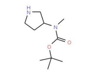 (S)-3-(N-Bocmethylamino)pyrrolidine (CAS 169750-01-0) - chemical structure image