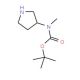 (S)-3-(N-Bocmethylamino)pyrrolidine (CAS 169750-01-0) - chemical structure image
