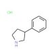 (S)-3-Phenyl-pyrrolidine hydrochloride (CAS 1094670-20-8) - chemical structure image