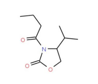 (S)-4-(1-Isopropyl)-3-(1-oxobutyl)-2-oxazolidinone (CAS 80697-93-4&#0;) - chemical structure image