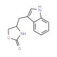 (S)-(+)-4-(1H-Indol-3-ylmethyl)-2-oxazolidinone (CAS 152153-01-0) - chemical structure image