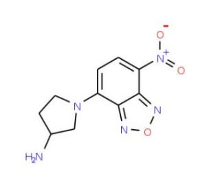 (S)-(&plus;)-4-(3-Amino-pyrrolidino)-7-nitrobenzofurazan (CAS 143112-52-1) - chemical structure image