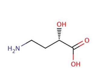 (S)-(&plus;)-4-Amino-3-hydroxybutyric acid (CAS 7013-05-0) - chemical structure image