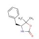 (S)-(−)-4-Benzyl-5,5-dimethyl-2-oxazolidinone (CAS 168297-85-6) - chemical structure image