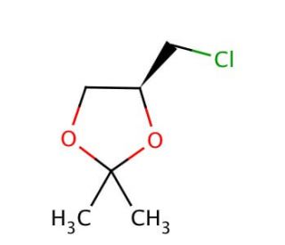 (S)-(&minus;)-4-(Chloromethyl)-2,2-dimethyl-1,3-dioxolane (CAS 60456-22-6) - chemical structure image