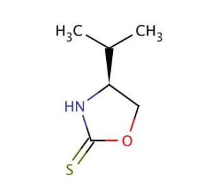 (S)-(&minus;)-4-Isopropyl-2-oxazolidinethione (CAS 104499-08-3) - chemical structure image
