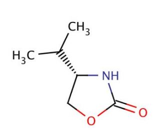 (S)-(&minus;)-4-Isopropyl-2-oxazolidinone (CAS 17016-83-0) - chemical structure image
