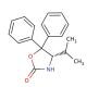 (S)-(−)-4-Isopropyl-5,5-diphenyl-2-oxazolidinone (CAS 184346-45-0) - chemical structure image