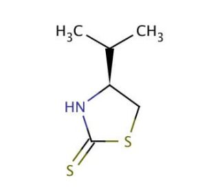 (S)-4-Isopropylthiazolidine-2-thione (CAS 76186-04-4) - chemical structure image