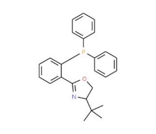 (S)-4-tert-Butyl-2-[2-(diphenylphosphino)phenyl]-2-oxazoline (CAS 148461-16-9) - chemical structure image