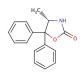 (S)-(−)-5,5-Diphenyl-4-methyl-2-oxazolidinone (CAS 191090-29-6) - chemical structure image