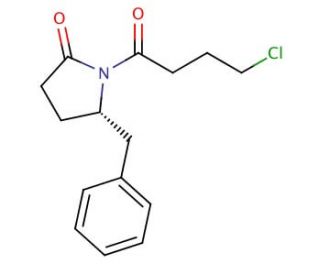 (S)-5-benzyl-1-(4-chlorobutanoyl)pyrrolidin-2-one - chemical structure image