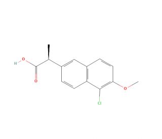 (S)-5-Chloro Naproxen (CAS 89617-86-7) - chemical structure image