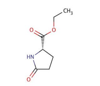 (S)-(&plus;)-5-Ethylcarboxyl-2-pyrrolidinone (CAS 7149-65-7) - chemical structure image