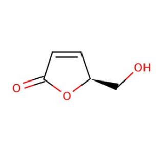 (S)-(&minus;)-5-Hydroxymethyl-2(5H)-furanone (CAS 78508-96-0) - chemical structure image