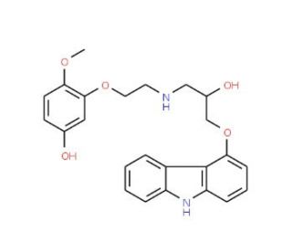 (S)-(&minus;)-5&prime;-Hydroxyphenyl Carvedilol - chemical structure image