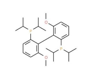 (S)-(6,6&prime;-Dimethoxybiphenyl-2,2&prime;-diyl)bis(diisopropylphosphine) (CAS 150971-43-0) - chemical structure image