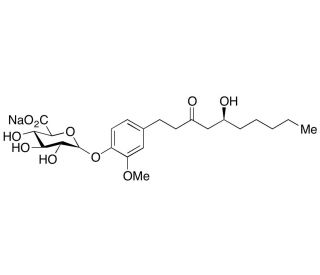 (S)-6-Gingerol-4&prime;-O-&beta;-glucuronide Sodium Salt - chemical structure image